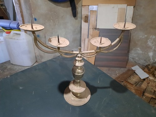 Candelabro vintage ottone - candelabro,