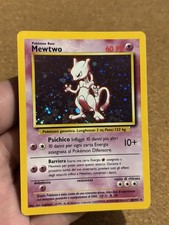 Mewtwo 10/102 Set Base RARA HOLO Carta Pokemon Italiana Buone Condizioni Played