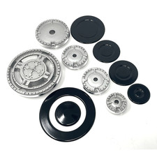 Kit bruciatori + piattelli spartifiamma cucina piano cottura Nardi 5 fuochi