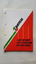 Laverda 125 LB1 Sport Custom Ride catalogo ricambi originale spare parts catalog