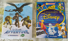 2 ALBUM FIGURINE COMPLETI CLASSICI DISNEY CONAD GRANDI AVVENTURE PANORAMA 
