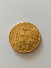 Moneta lire oro marengo - 20,