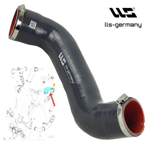 Tubo intercooler jaguar - intercooler, s
