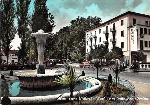 Cartolina abano terme hotel - -,