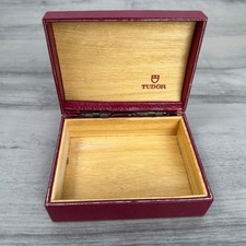 Scatola per orologio Tudor in legno antica vintage rara.