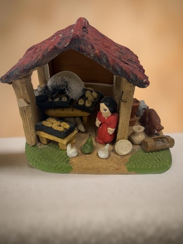 Diorama ceramica firmato - in,