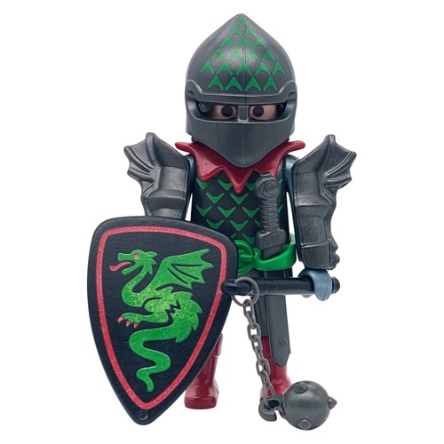 Playmobil cavaliere verde/nero
