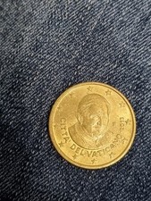 Moneta 50 Centesimi Vaticano 2013 Papa RATZINGER. Rara.