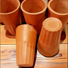 Vetro Terracotta - Tazza di Fango Tradizionale Sri Lanka Artigianale - Ecologica
