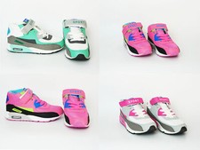 scarpe Sneakers per bambine sportive, N. 32-36 fucsia, nero verde acqua, bianco