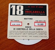 Disco Orario Pubblicitario Vintage 18 Isolabella