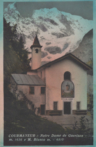 Cartolina courmayeur val - , d'