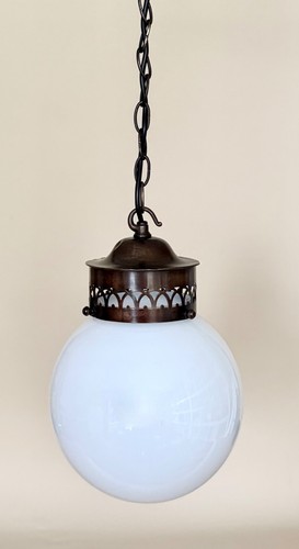 Vintage opaline globe - opaline, &