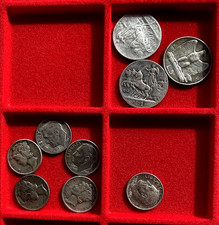 Lotto 9 monete argento AFFARE