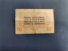 Banconota Cassa Veneta dei Prestiti 10 centesimi 1918 B/f