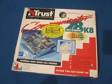 Modem Trust Communicator 28.8/33.6 kbps interno fax modem Retrocomputing vintage