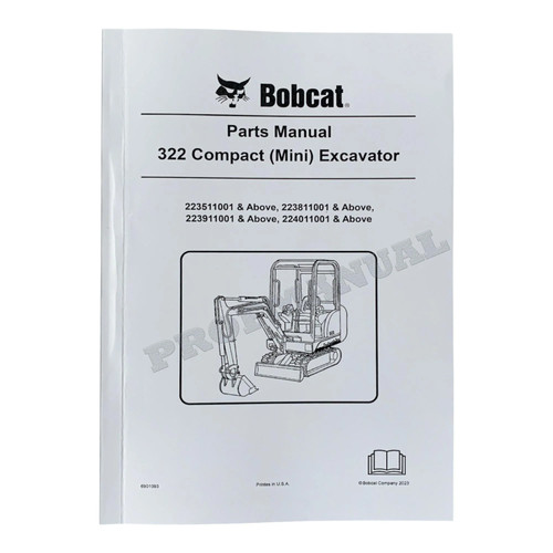 Bobcat 322 manuale catalogo - 322,