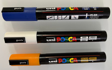 3x UNIPOSCA NUOVI BLU + BIANCO