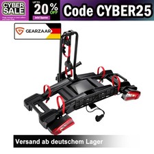 Portabici Frizione Posteriore Acciaio per 2 Biciclette E-Bike Pieghevole 60 KG