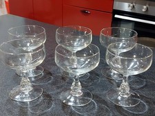 Set 6 coppe di champagne in cristallo  Vintage