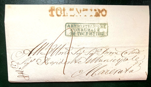 1851 tolentino prefilatelica - 1851,