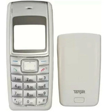 GUSCIO COVER TELAIO per NOKIA 1110 1110i +TASTI TASTIERA BATTERIA FRAME BIANCO