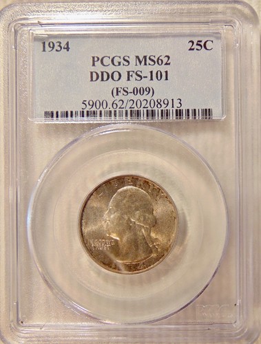 1934 washington quarter pcgs - 1934,