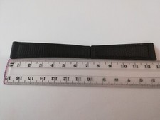 CINTURINO PELLE NERA LUCERTOLA RICAMBIO DEPLOYANTE ANSA 16 MM GUARDATE LE MISURE