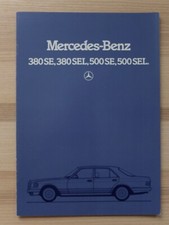 MERCEDES CLASSE S 380 500 SE SEL W126 depliant del 1985 BROCHURE PROSPETTO