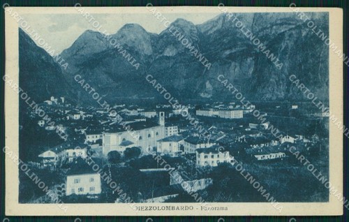 Trento mezzolombardo cartolina - trento,