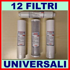 3 KIT FILTRI x12 FILTRI DEPURATORE ACQUA PURIFICATORE A OSMOSI INVERSA 720 CTO E