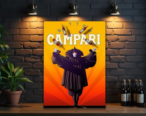 Insegna vintage campari clown - insegna,