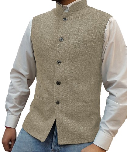 Gilet uomo tweed spina - , di