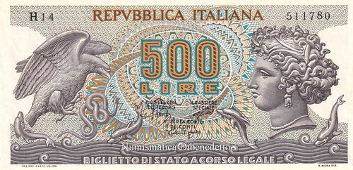 Repubblica italiana 500 lire - italiana,
