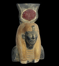 UNICO FATTO A MANO ANTICO EGIZIANO Regina NEFERTARI Testa Moglie...