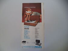 advertising Pubblicità 1967 FONOVALIGIA PHILIPS GF 621