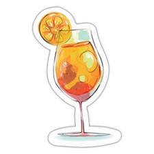 Adesivo estivo per cocktail