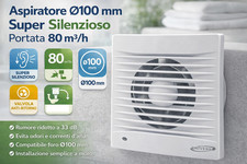 Aspiratore Bagno Ø100mm 14W