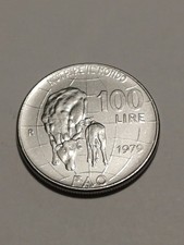 100 lire acciaio fao - acciaio,
