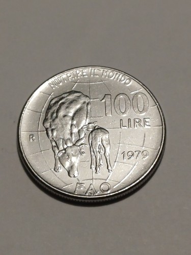 100 lire acciaio fao 1979 - fao,