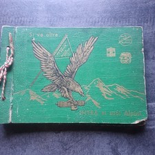 Alpini Era Fascista Cartoline fotografie Raro INTRA Guerra 