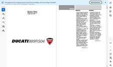 Ducati 999RS04 2004 Manuale