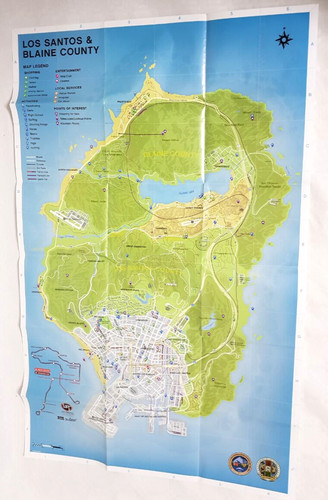 Mappa grand theft auto gta - grand, v