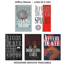 JEFFERY DEAVER • Lotto 5 Libri / Volumi • Copertina Rigida