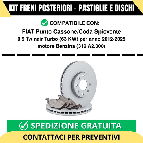 Kit freni posteriori per - freni,