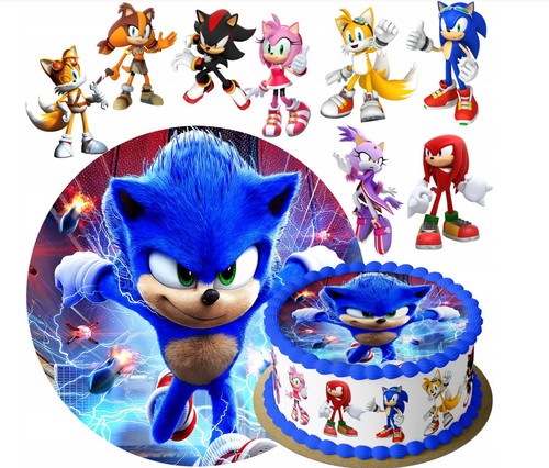Sonic riccio blu - blu, commestibile