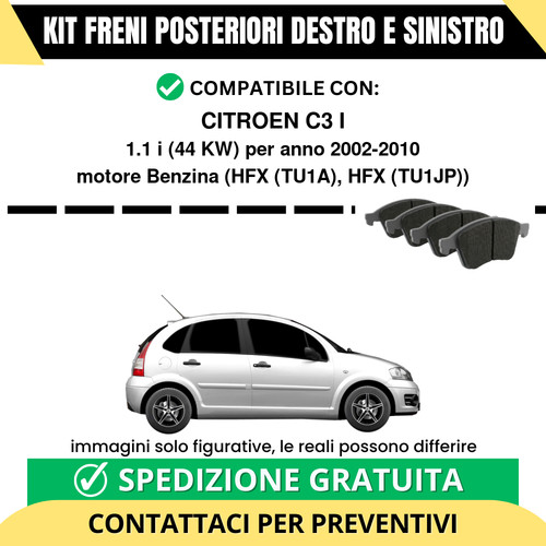 Pastiglie freno posteriori - pastiglie,