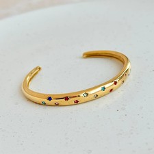 Bracciale aperto con pietre