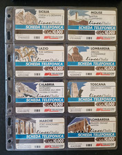 Lotto di 23 schede telefoniche Regioni d'Italia Telecom Italia anni 90