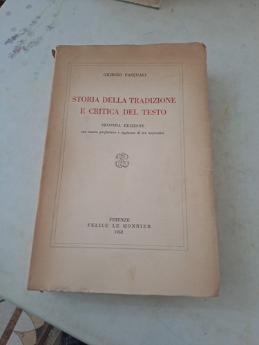 Storia della tradizione - della, e